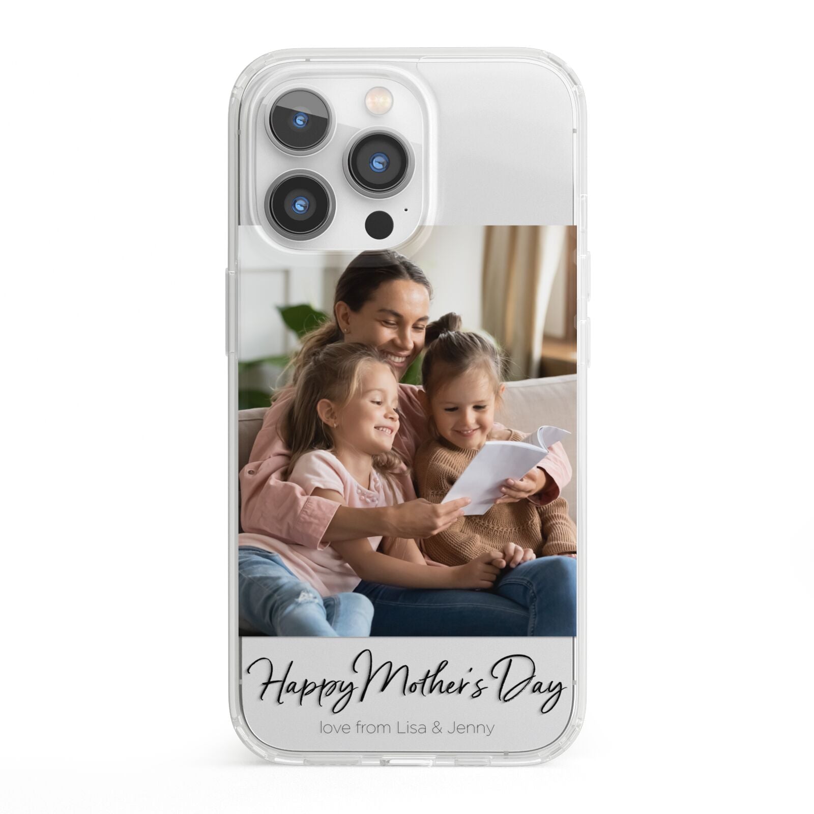 Mothers Day Family Photo iPhone 13 Pro Clear Bumper Case