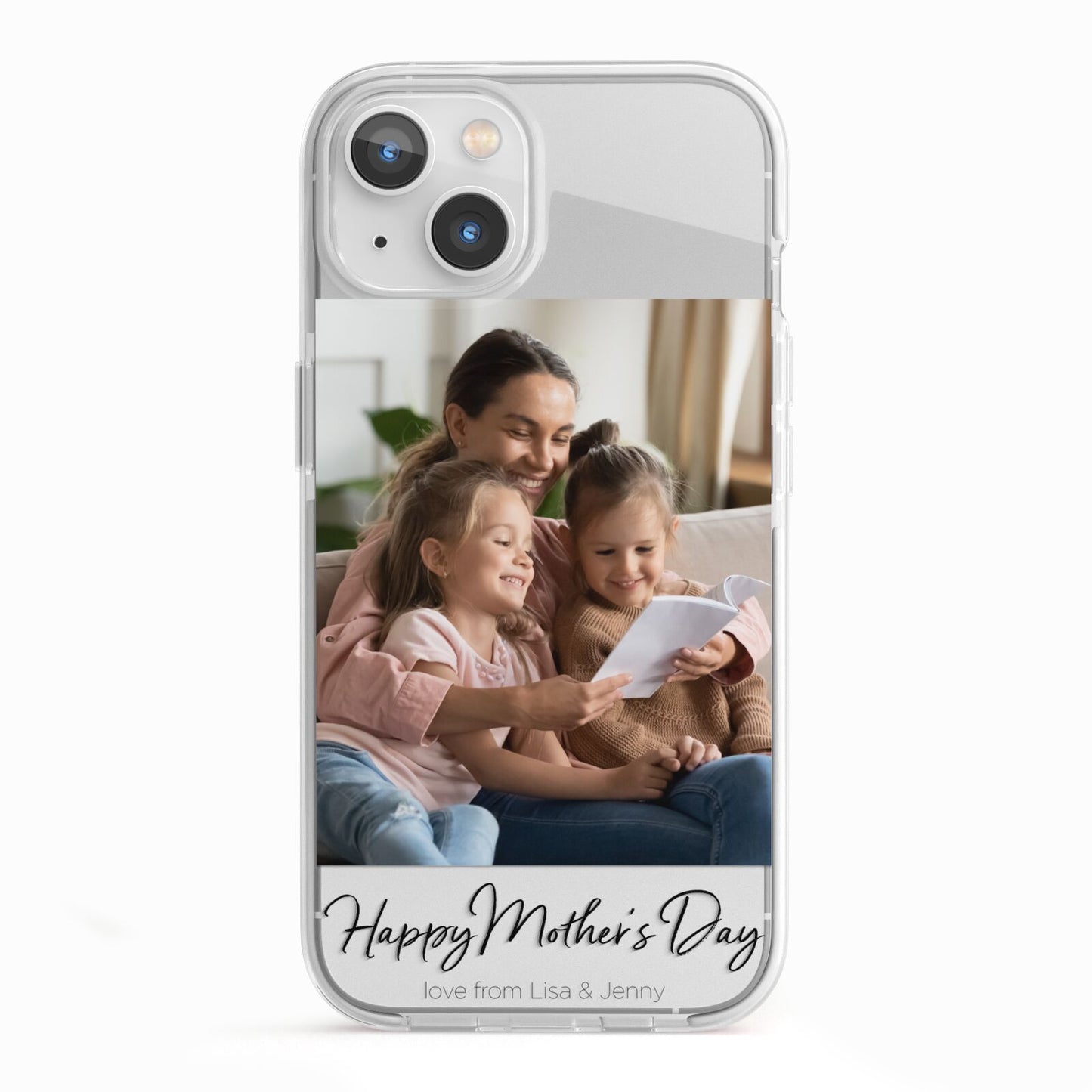 Mothers Day Family Photo iPhone 13 TPU Impact Case with White Edges