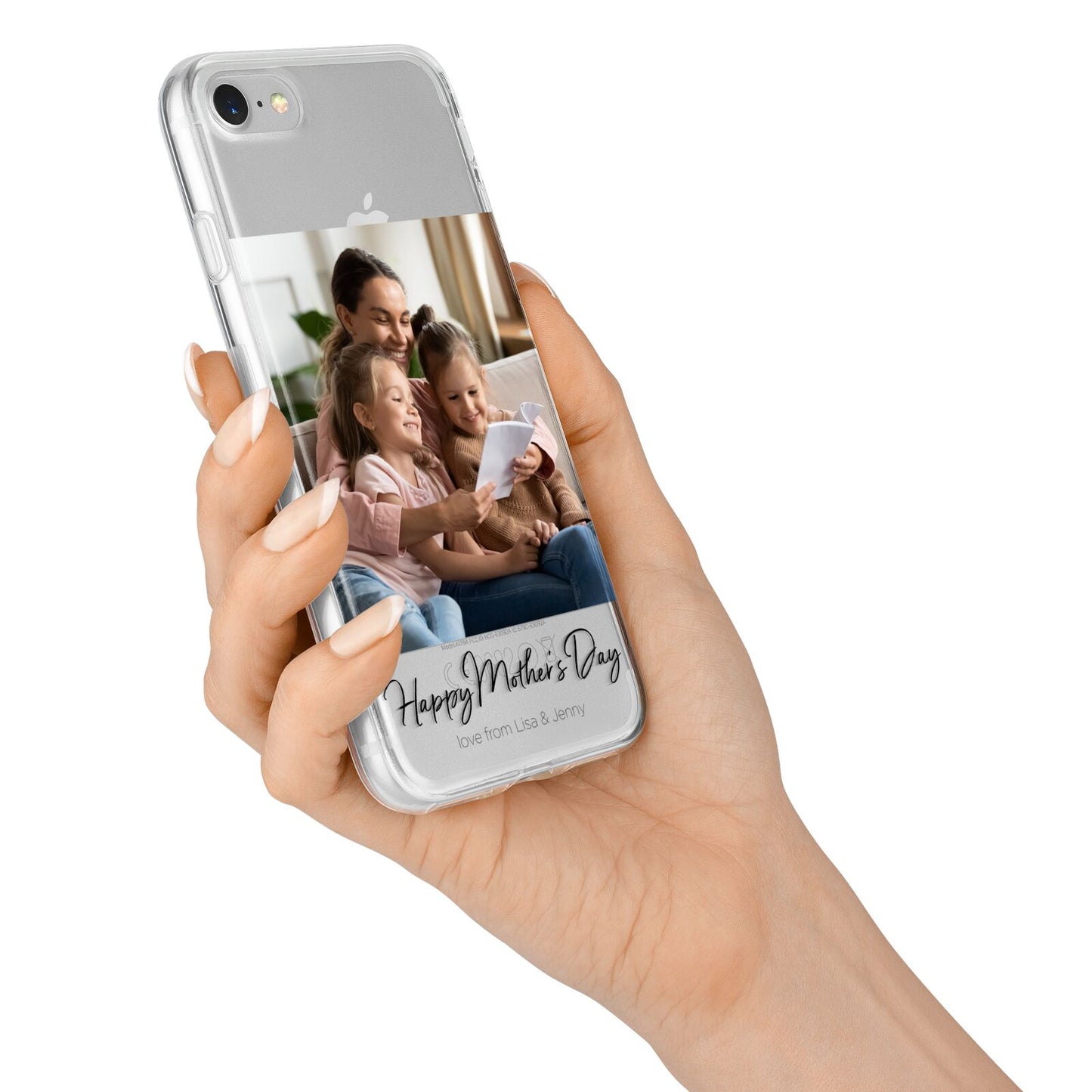 Mothers Day Family Photo iPhone 7 Bumper Case on Silver iPhone Alternative Image