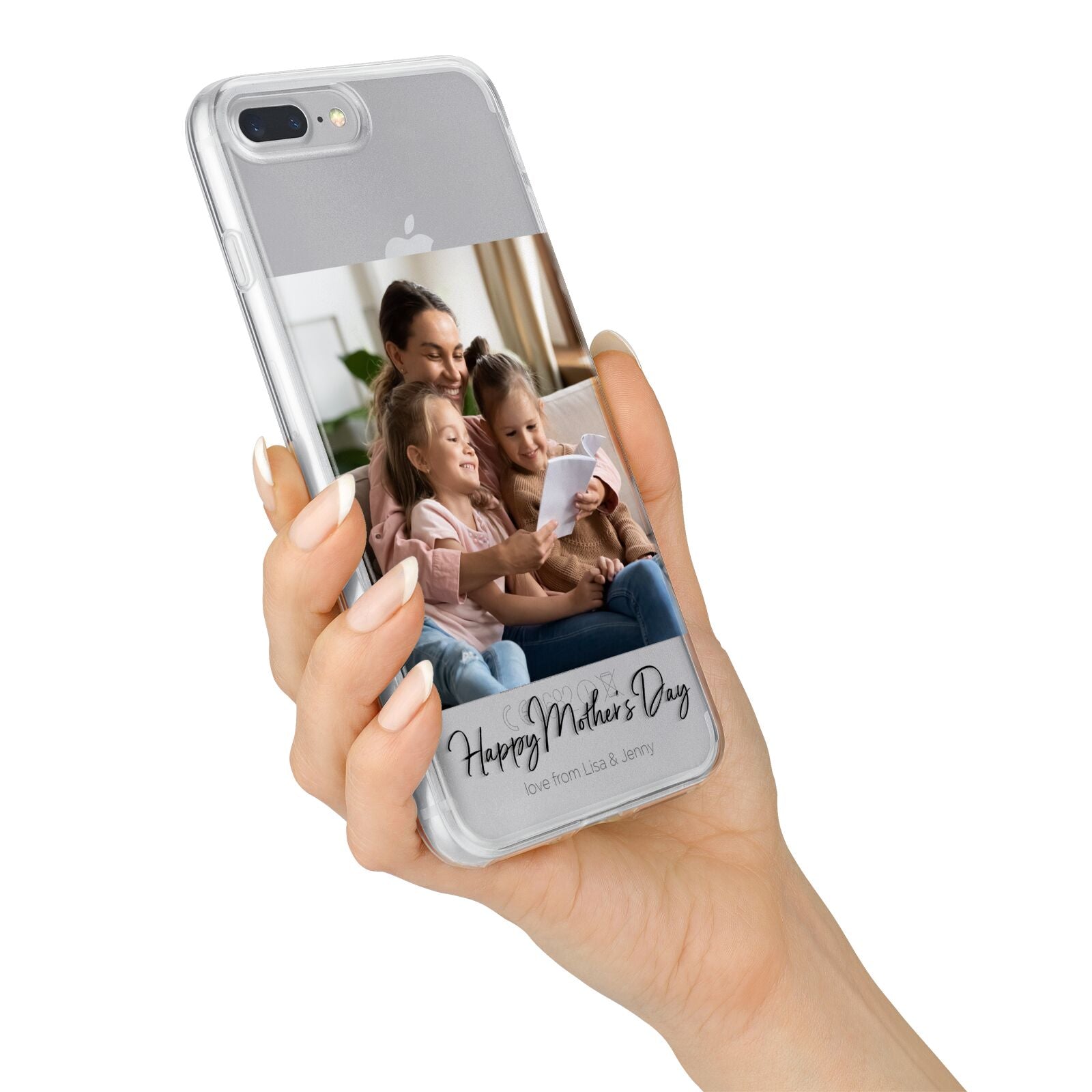 Mothers Day Family Photo iPhone 7 Plus Bumper Case on Silver iPhone Alternative Image