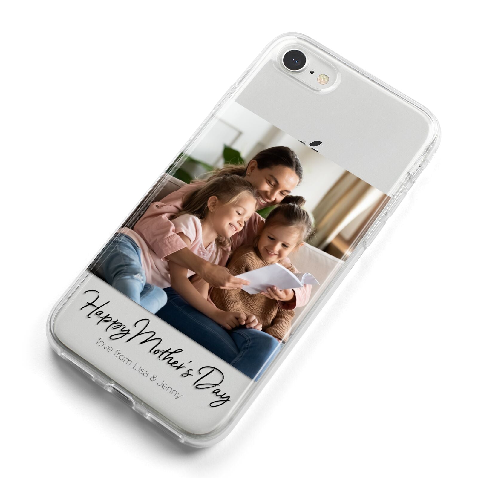 Mothers Day Family Photo iPhone 8 Bumper Case on Silver iPhone Alternative Image