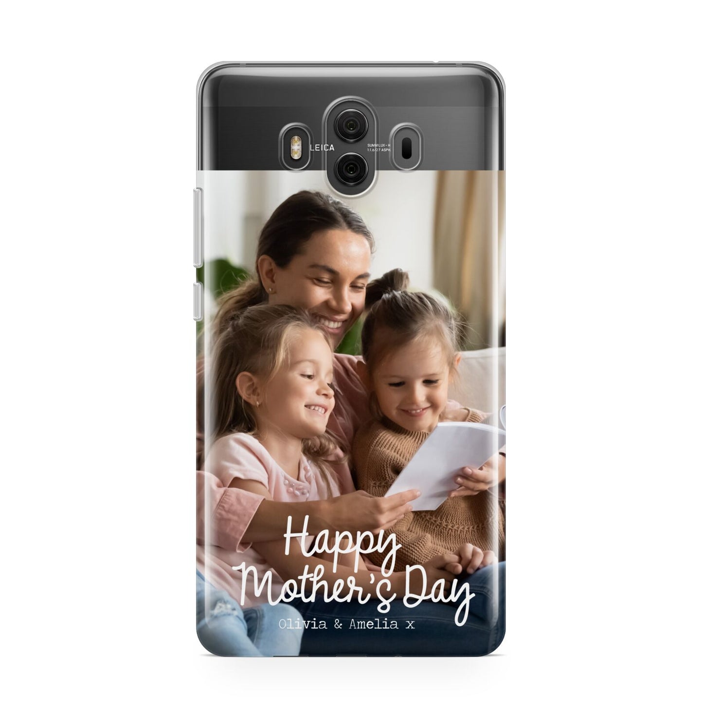 Mothers Day Family Photo with Names Huawei Mate 10 Protective Phone Case