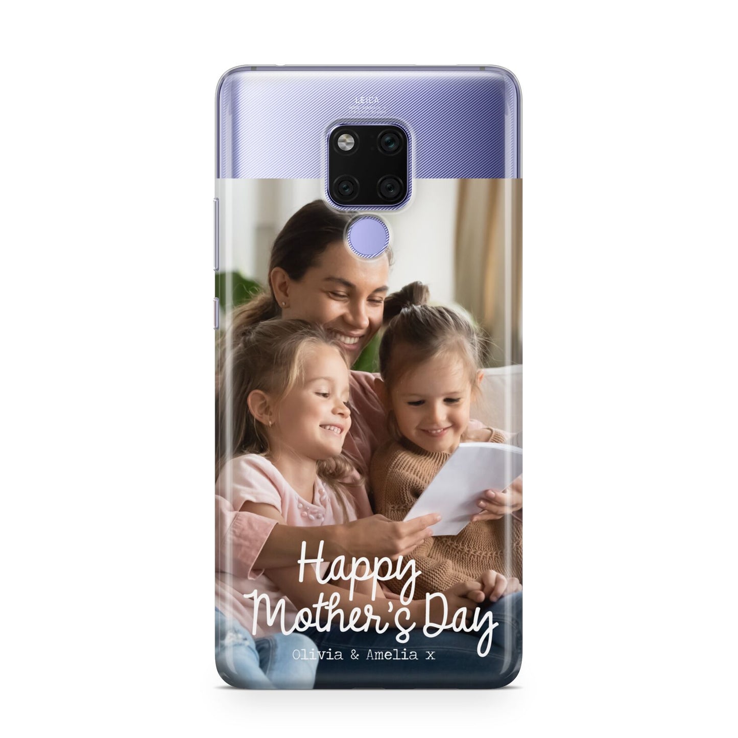 Mothers Day Family Photo with Names Huawei Mate 20X Phone Case