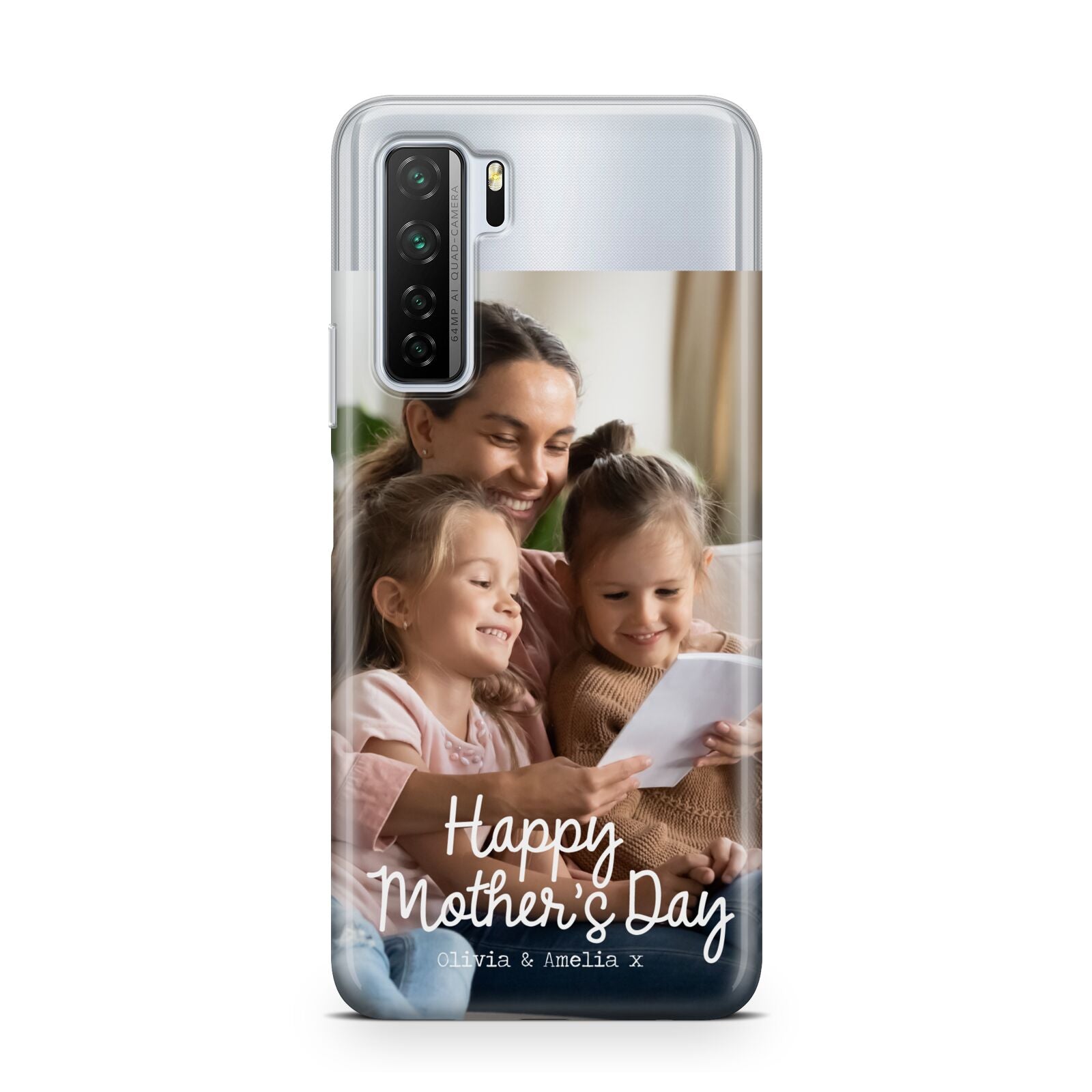 Mothers Day Family Photo with Names Huawei P40 Lite 5G Phone Case