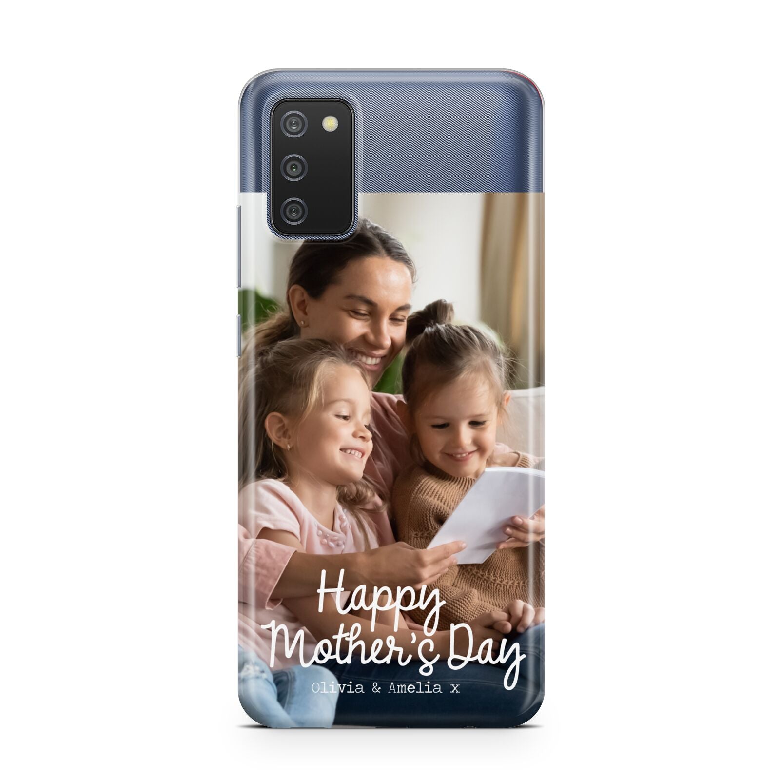 Mothers Day Family Photo with Names Samsung A02s Case