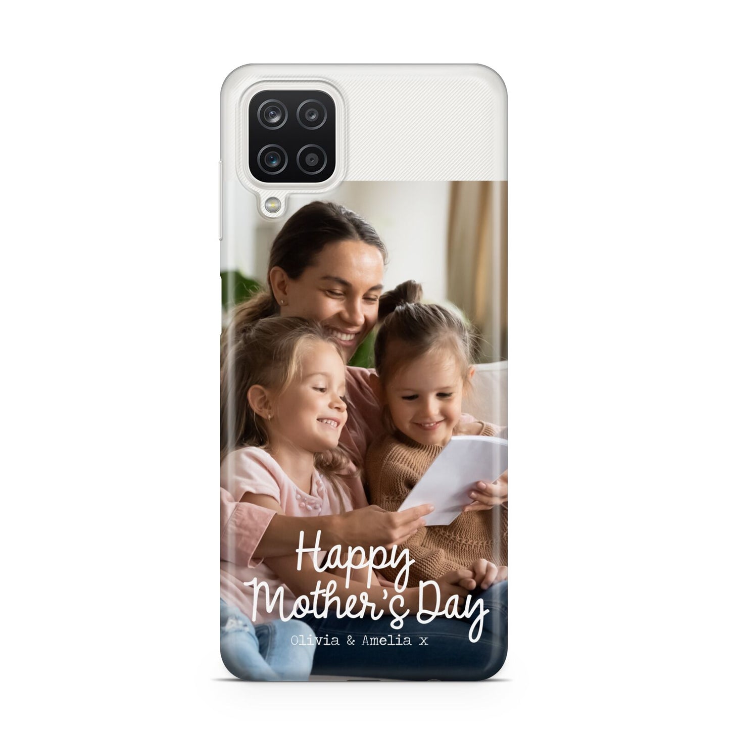 Mothers Day Family Photo with Names Samsung A12 Case