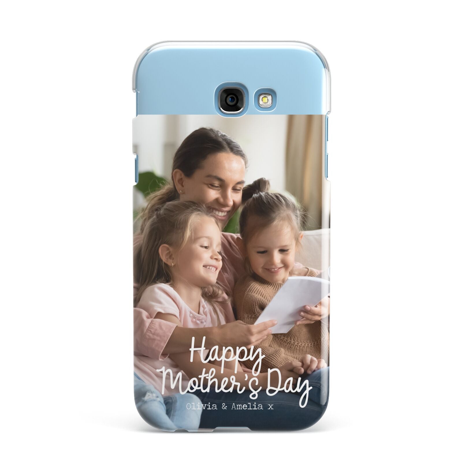 Mothers Day Family Photo with Names Samsung Galaxy A7 2017 Case