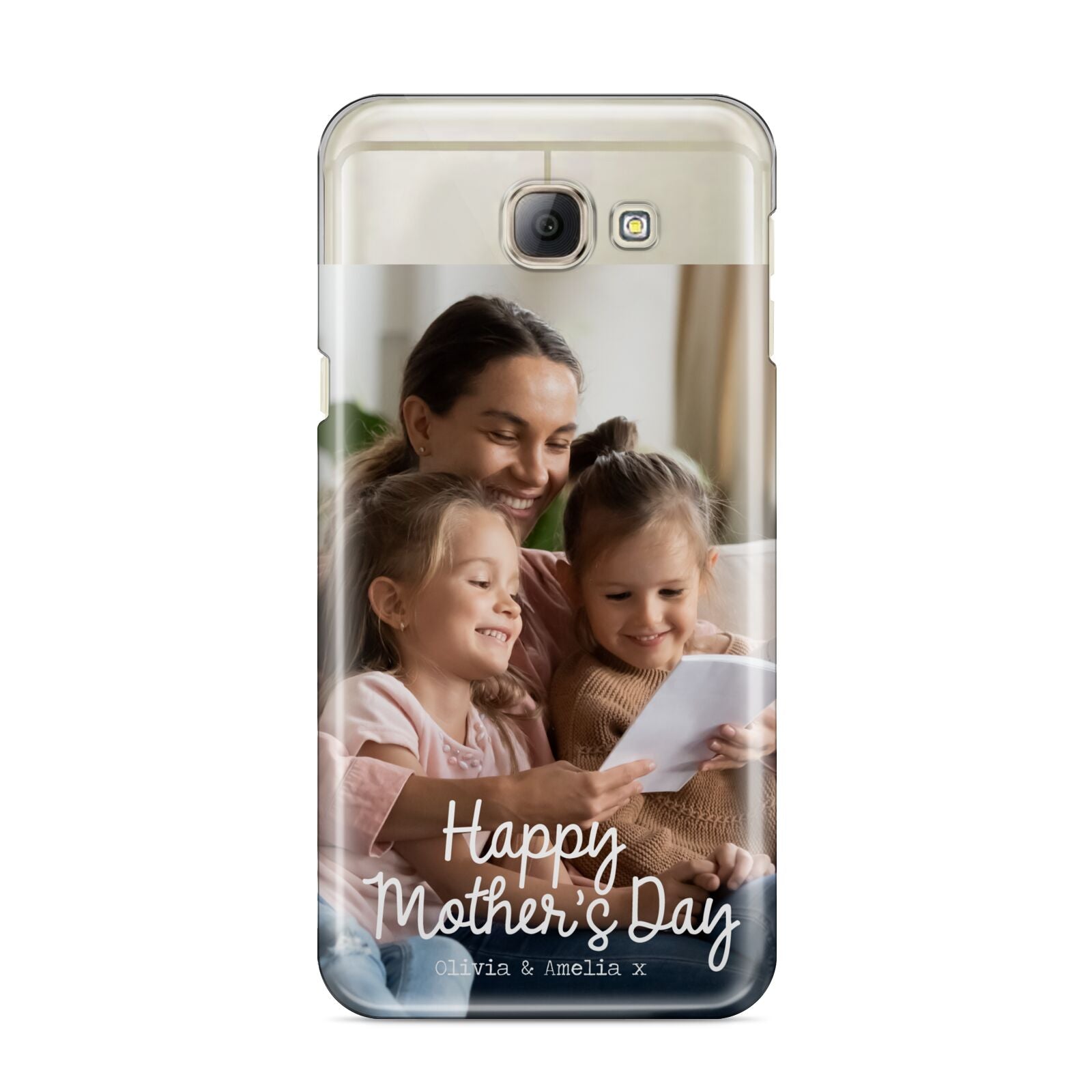 Mothers Day Family Photo with Names Samsung Galaxy A8 2016 Case