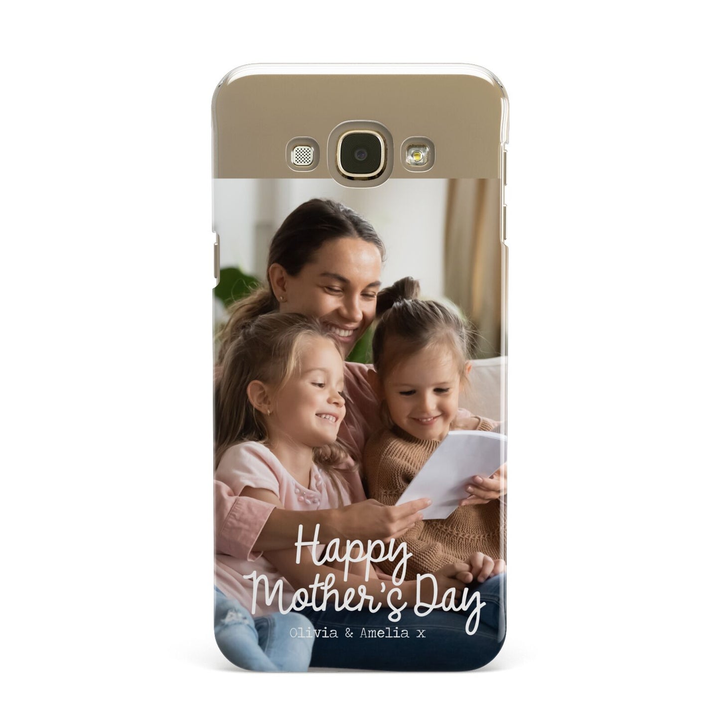 Mothers Day Family Photo with Names Samsung Galaxy A8 Case