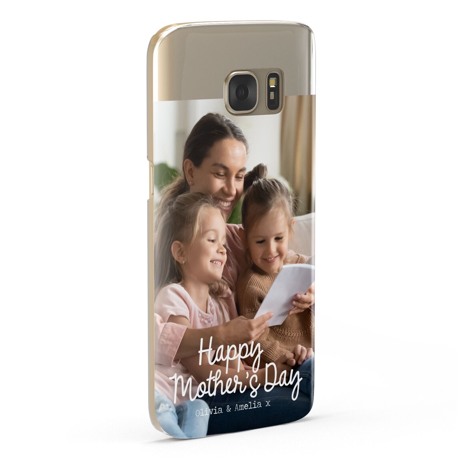 Mothers Day Family Photo with Names Samsung Galaxy Case Fourty Five Degrees