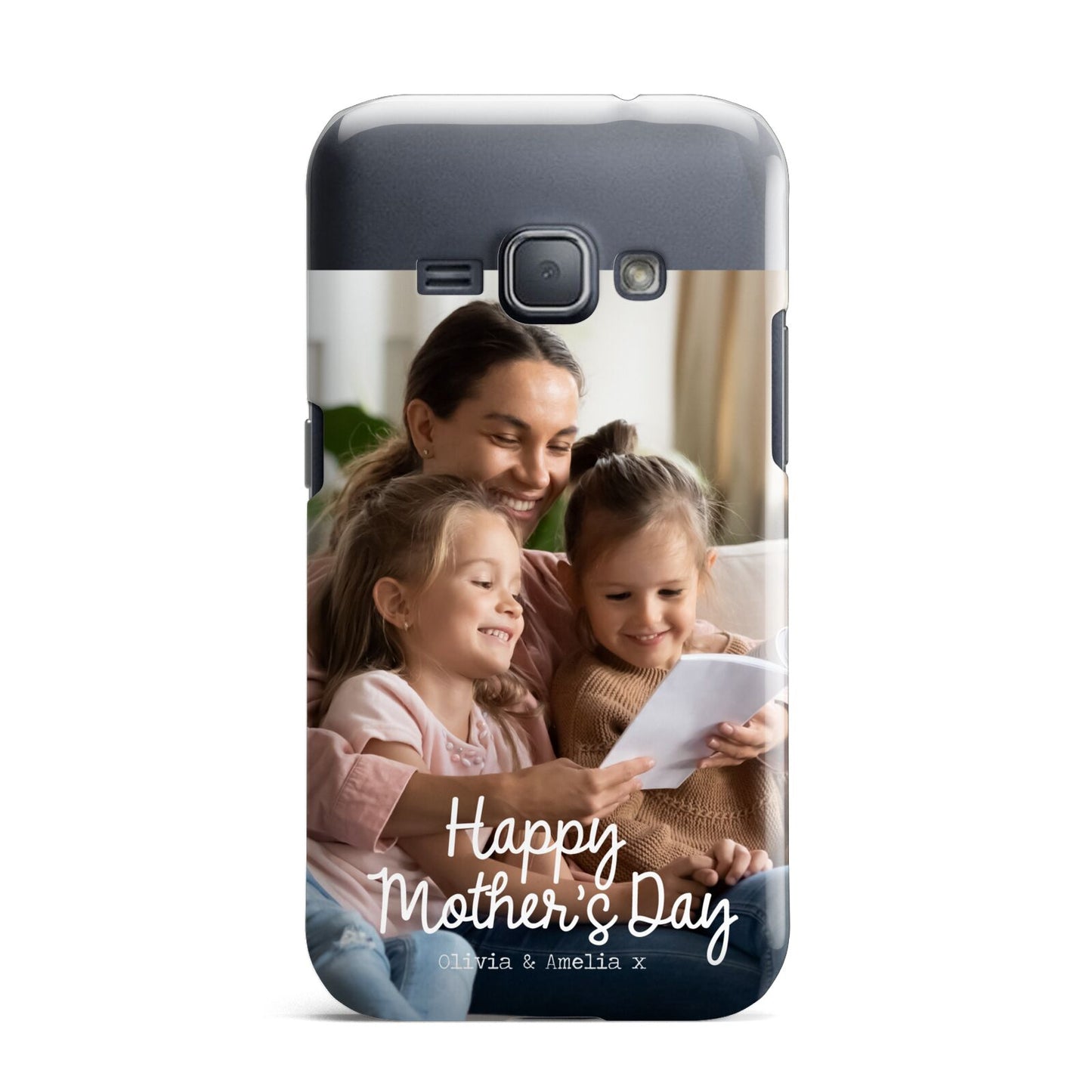 Mothers Day Family Photo with Names Samsung Galaxy J1 2016 Case