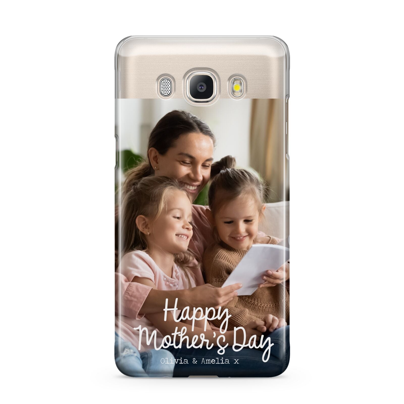 Mothers Day Family Photo with Names Samsung Galaxy J5 2016 Case