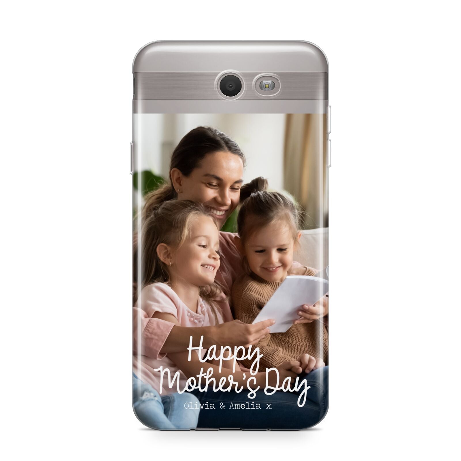 Mothers Day Family Photo with Names Samsung Galaxy J7 2017 Case