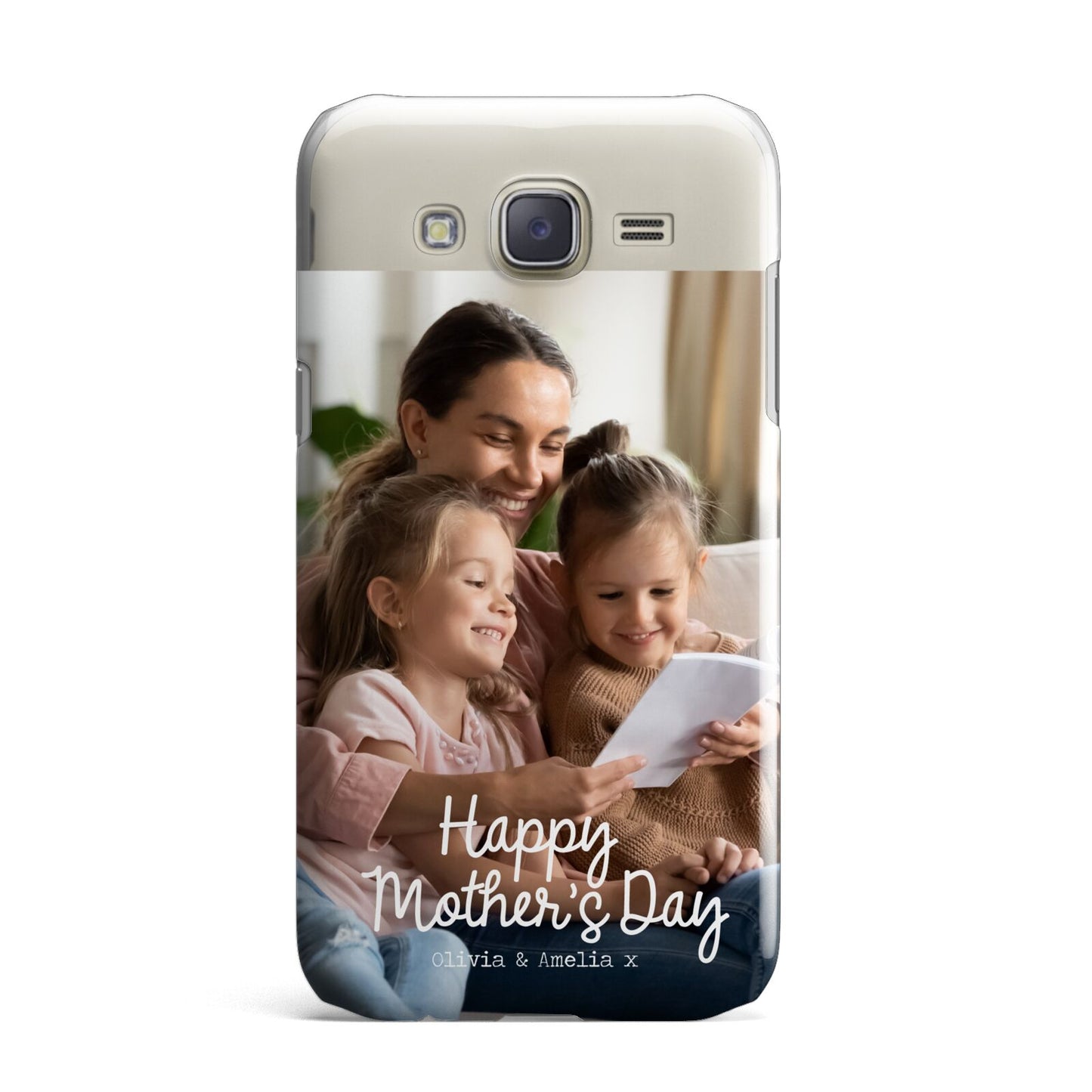 Mothers Day Family Photo with Names Samsung Galaxy J7 Case