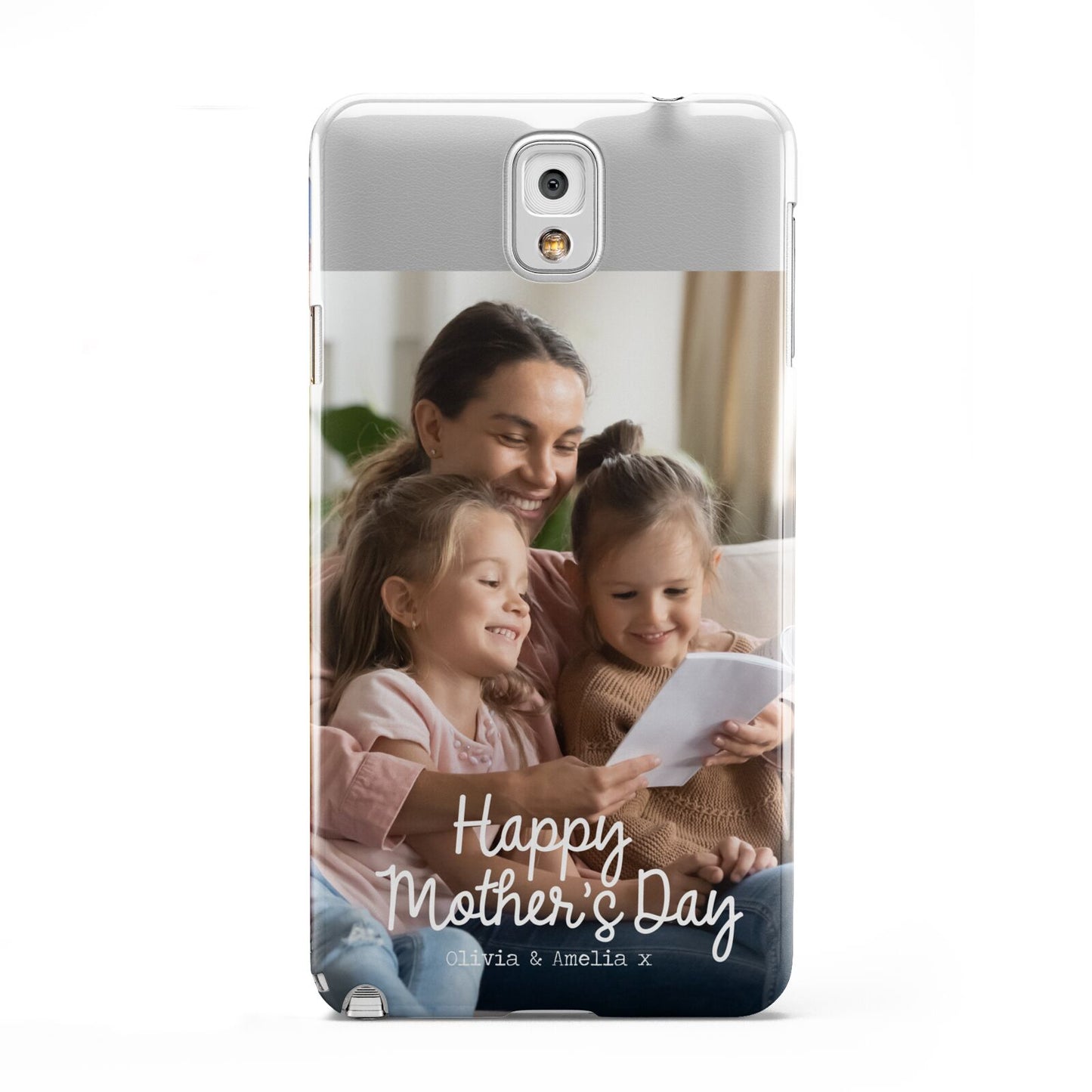 Mothers Day Family Photo with Names Samsung Galaxy Note 3 Case