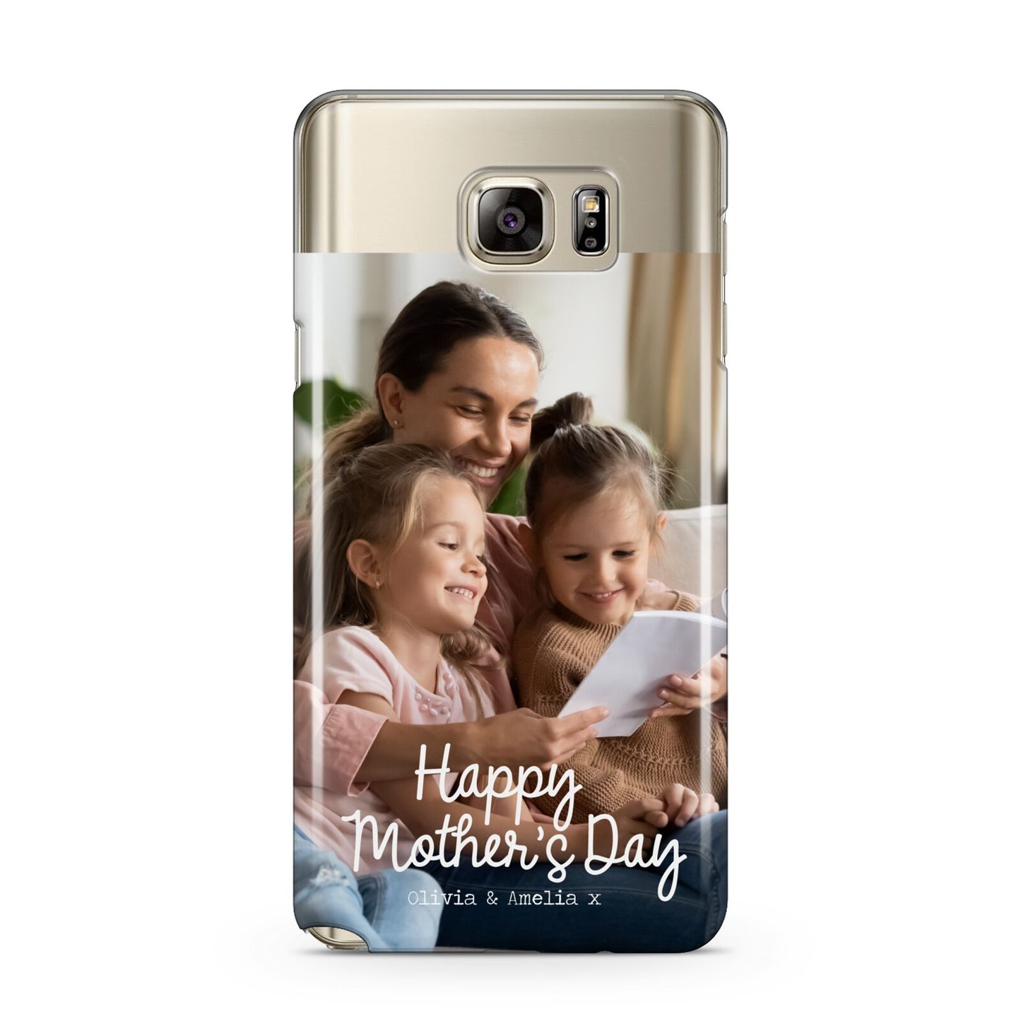 Mothers Day Family Photo with Names Samsung Galaxy Note 5 Case