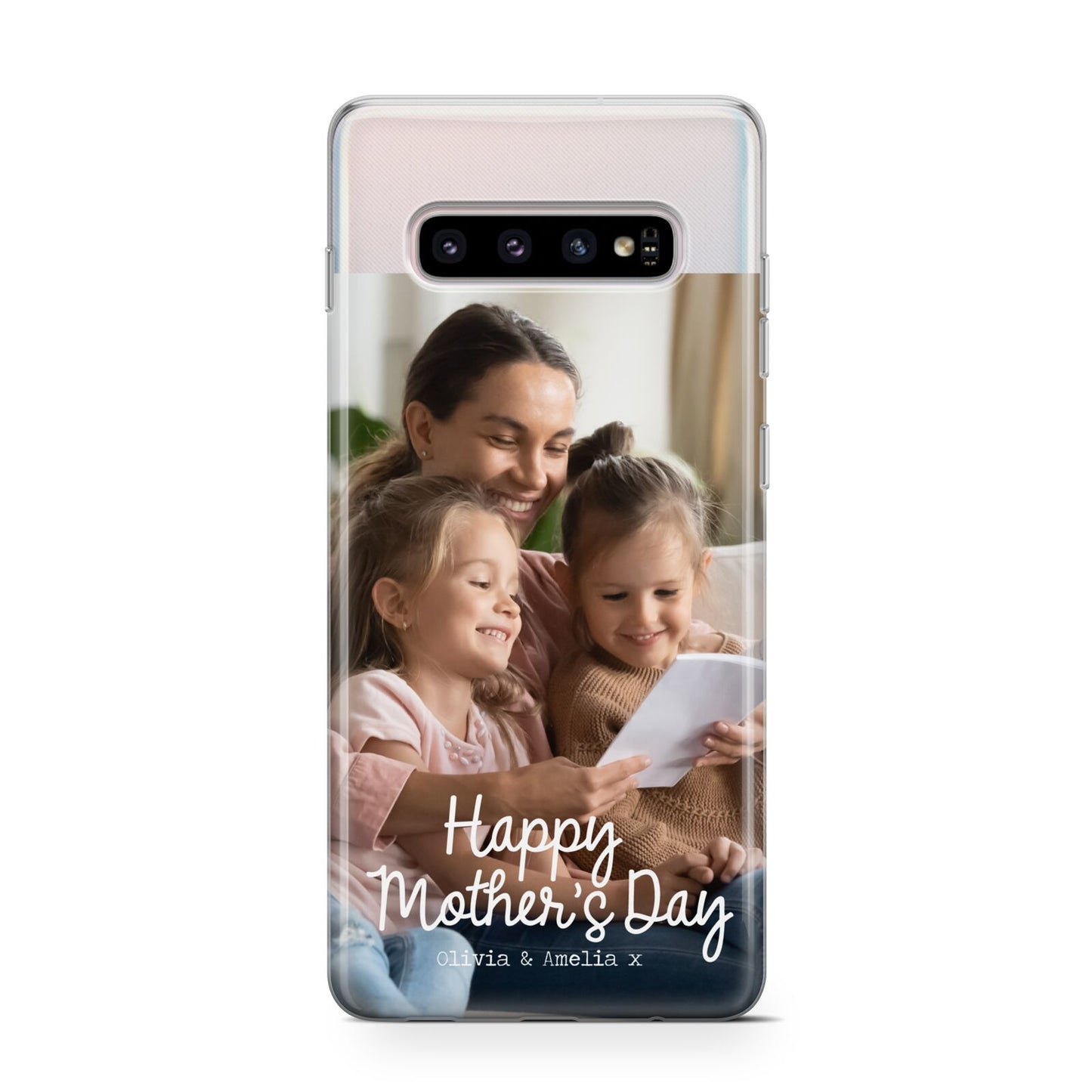 Mothers Day Family Photo with Names Samsung Galaxy S10 Case