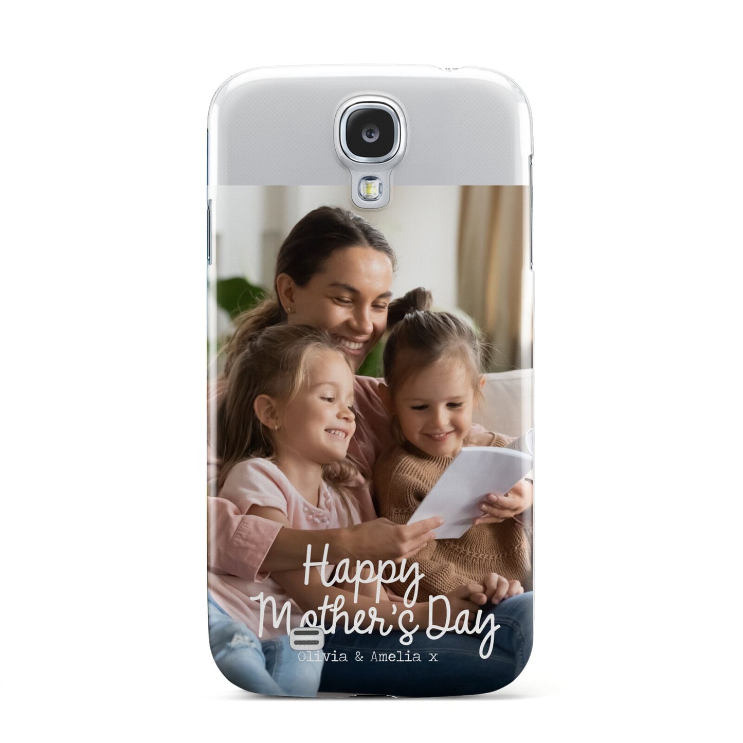 Mothers Day Family Photo with Names Samsung Galaxy S4 Case