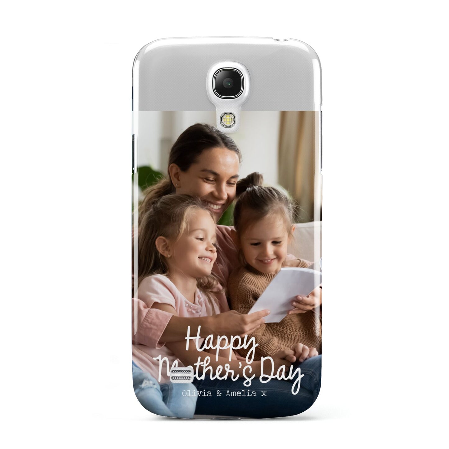 Mothers Day Family Photo with Names Samsung Galaxy S4 Mini Case