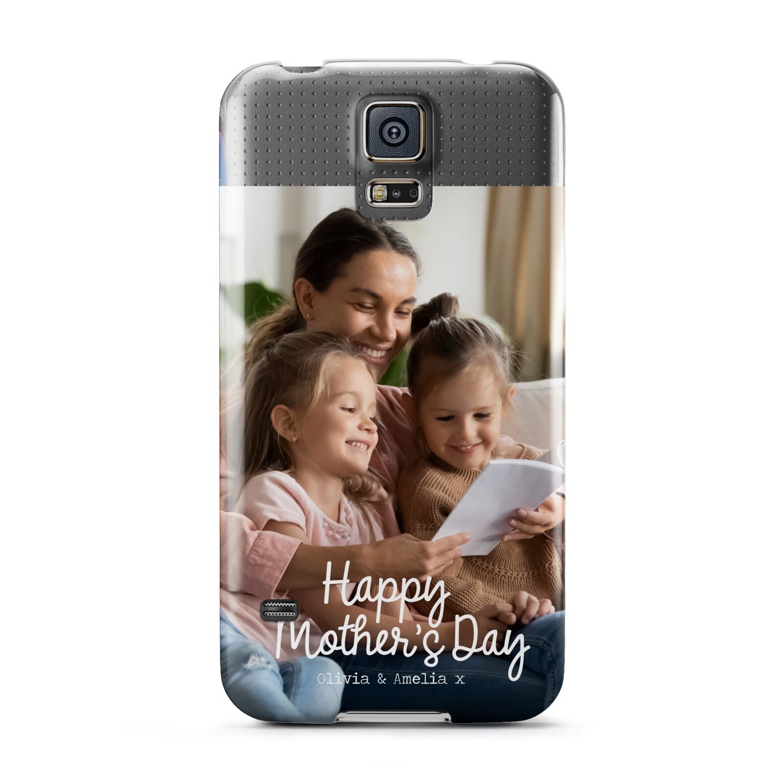 Mothers Day Family Photo with Names Samsung Galaxy S5 Case