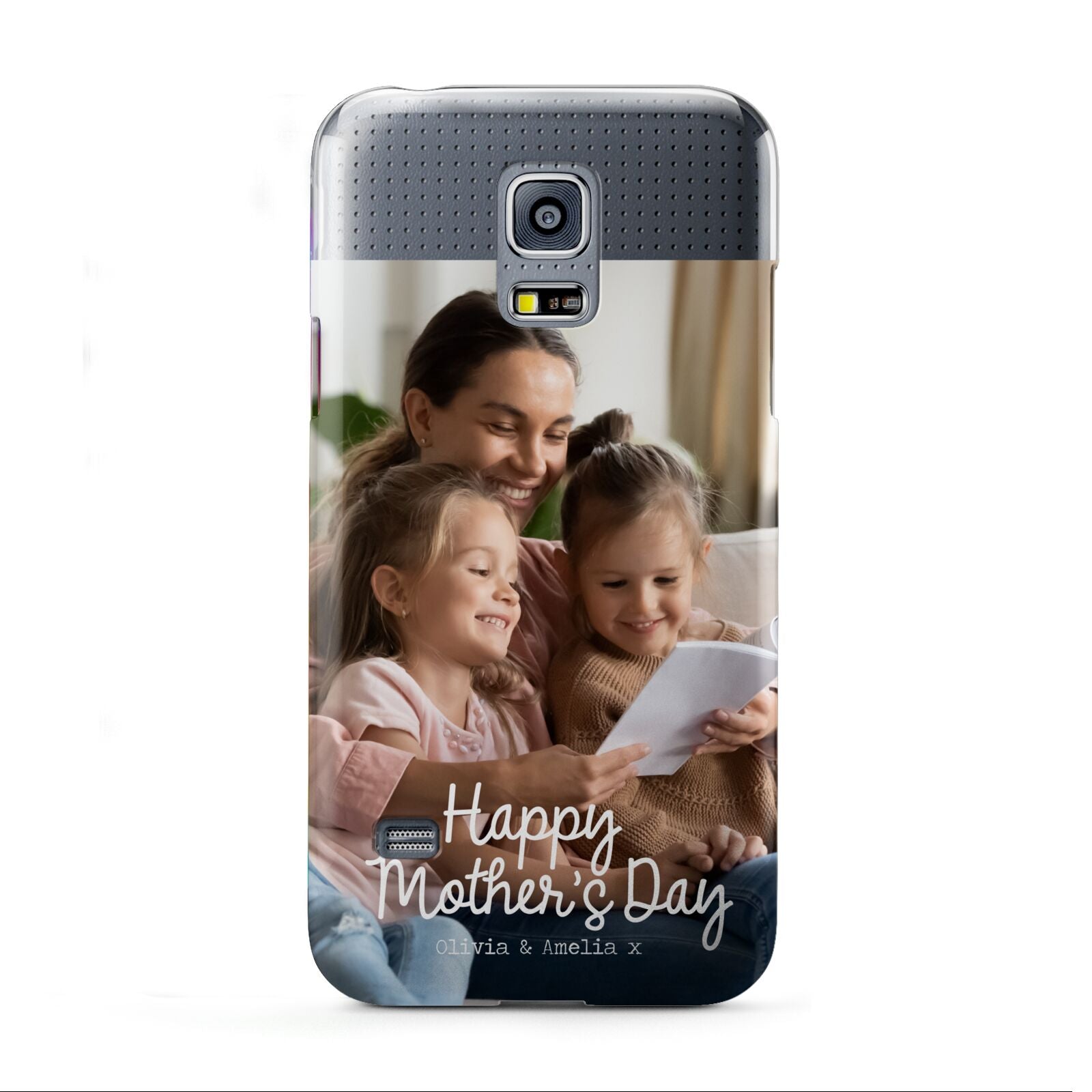 Mothers Day Family Photo with Names Samsung Galaxy S5 Mini Case