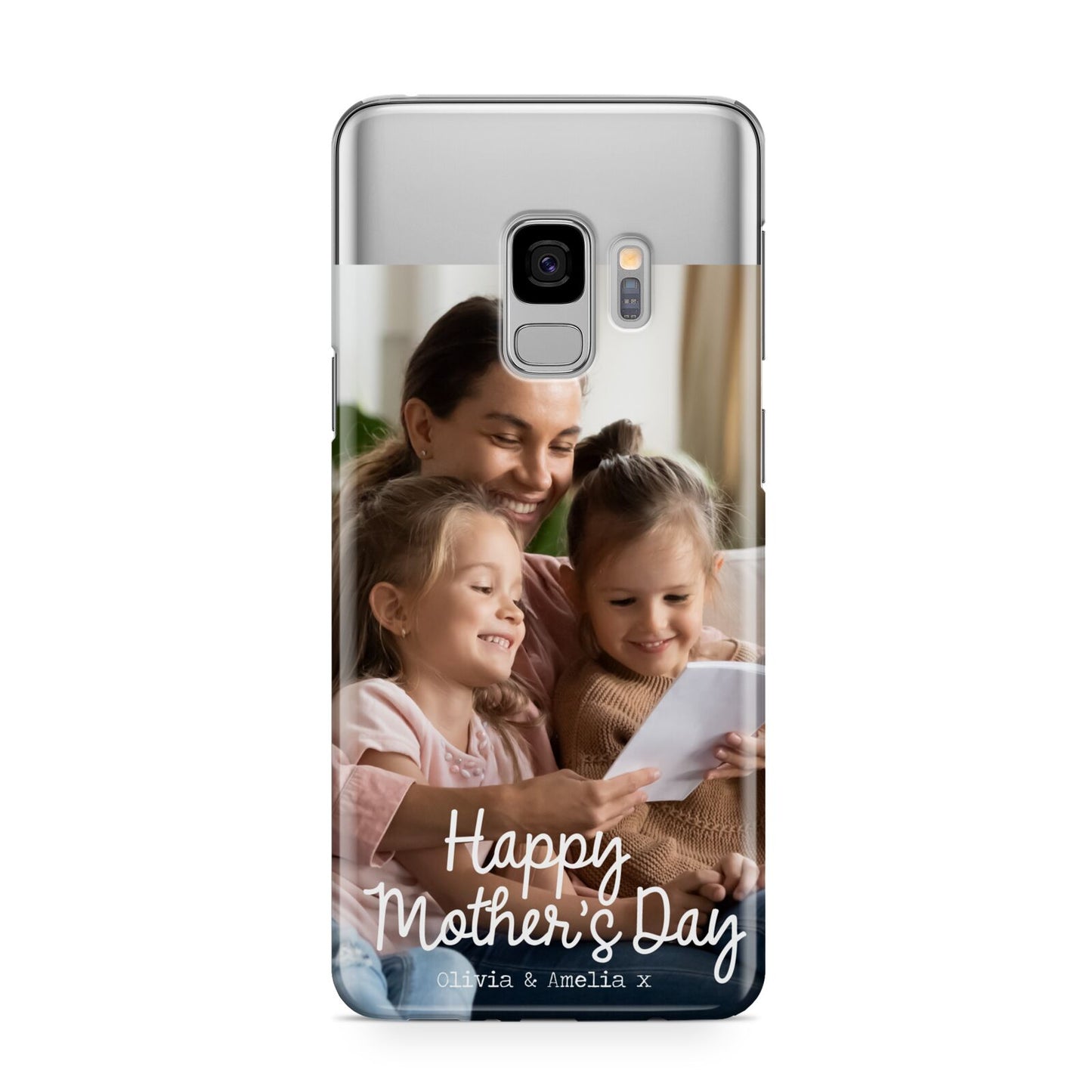 Mothers Day Family Photo with Names Samsung Galaxy S9 Case