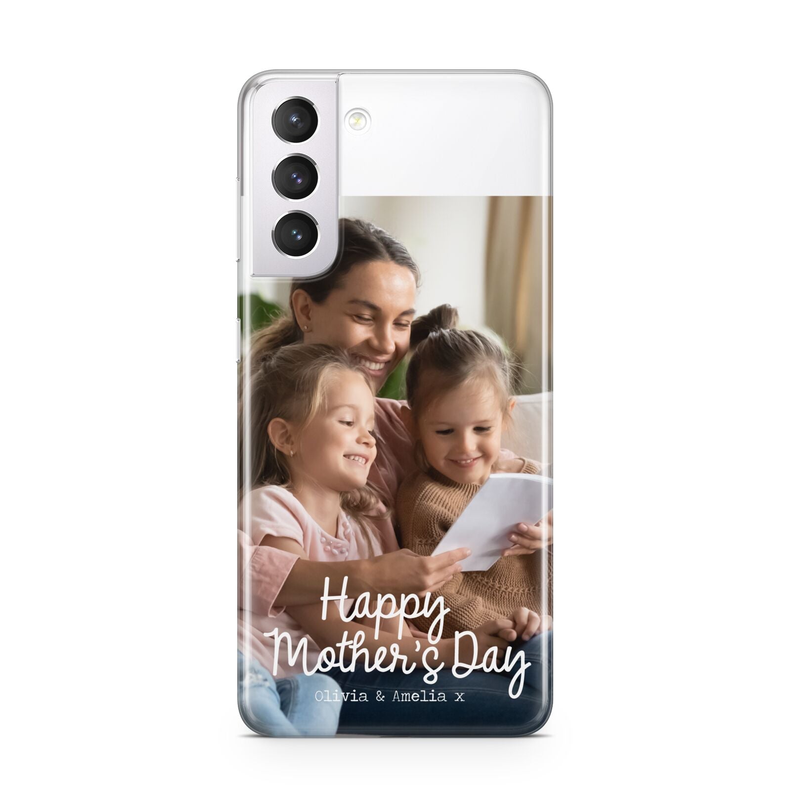 Mothers Day Family Photo with Names Samsung S21 Case