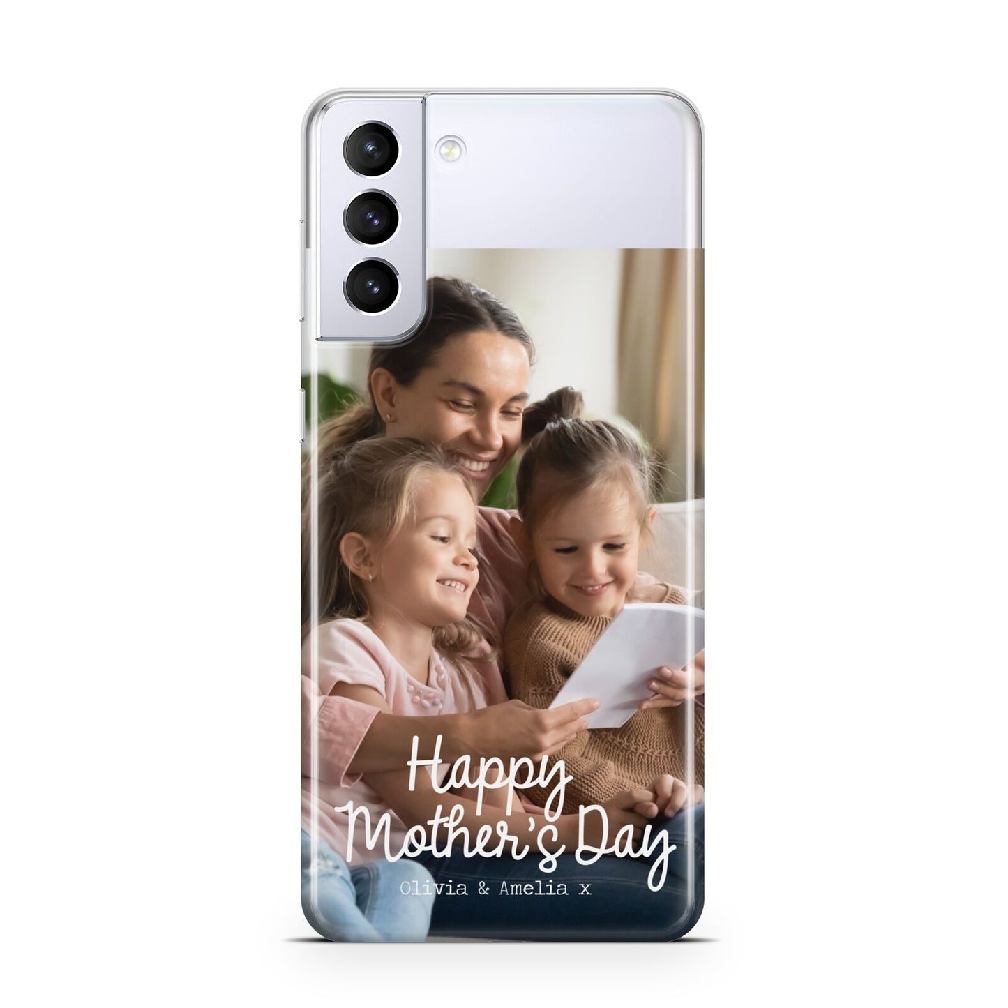 Mothers Day Family Photo with Names Samsung S21 Plus Case