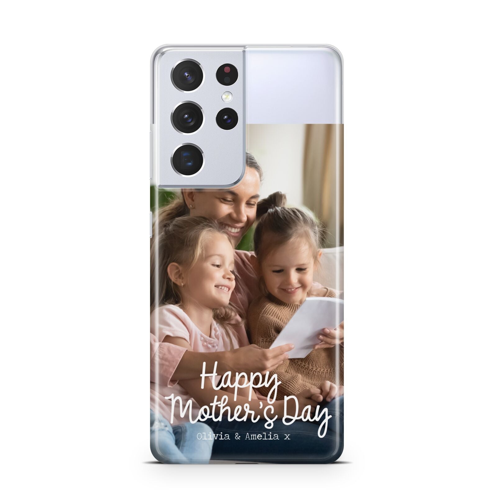 Mothers Day Family Photo with Names Samsung S21 Ultra Case