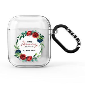 Mothers Day Flower Plaque AirPods Case