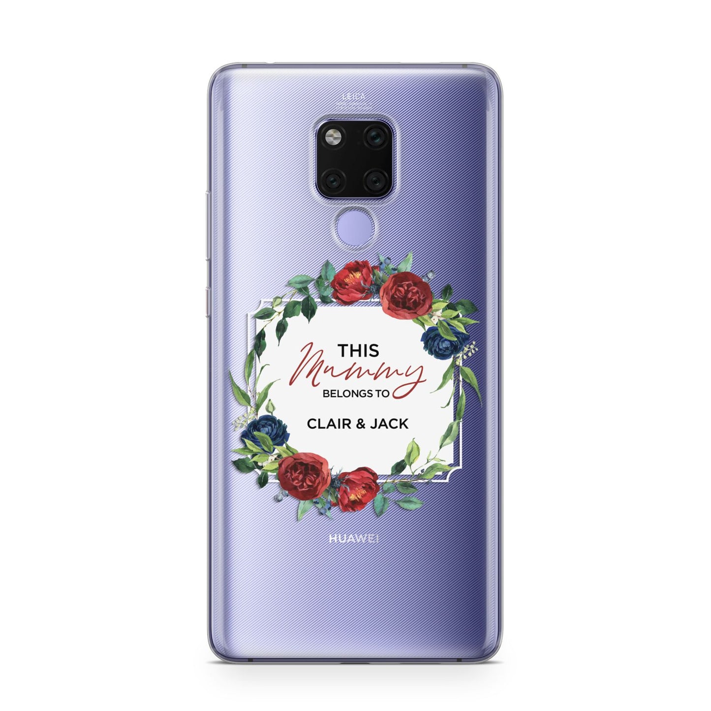 Mothers Day Flower Plaque Huawei Mate 20X Phone Case