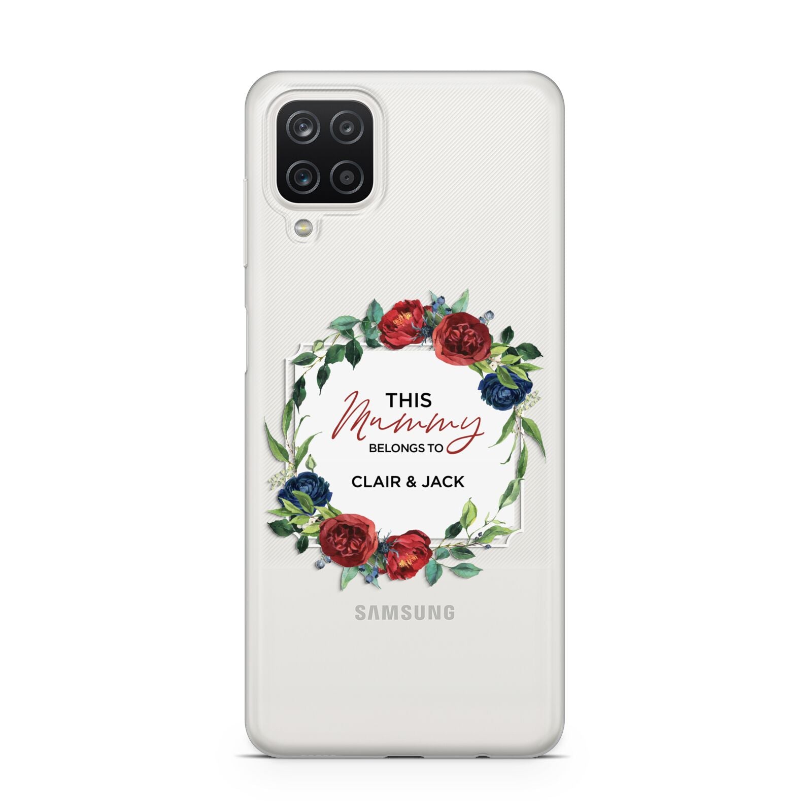 Mothers Day Flower Plaque Samsung A12 Case