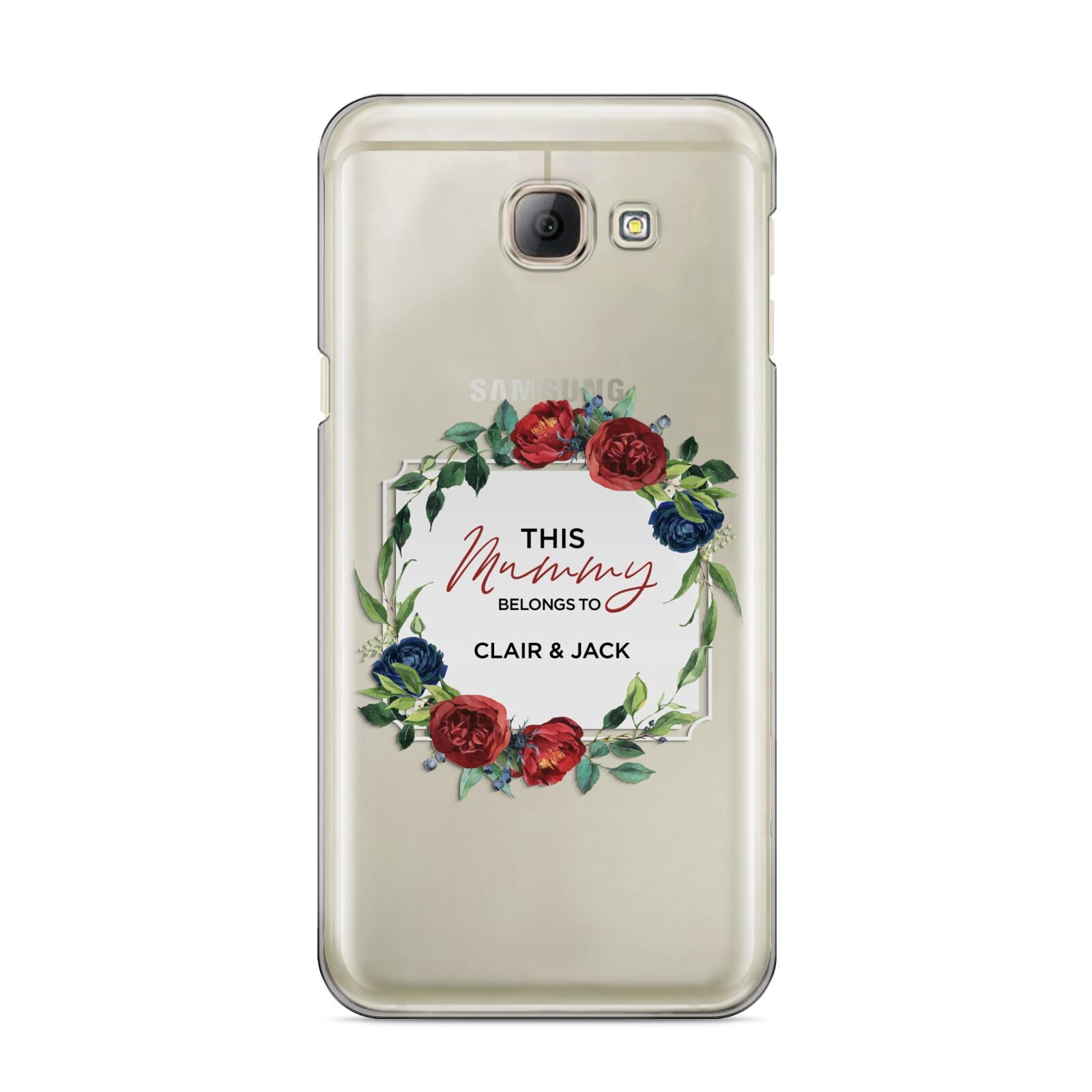 Mothers Day Flower Plaque Samsung Galaxy A8 2016 Case