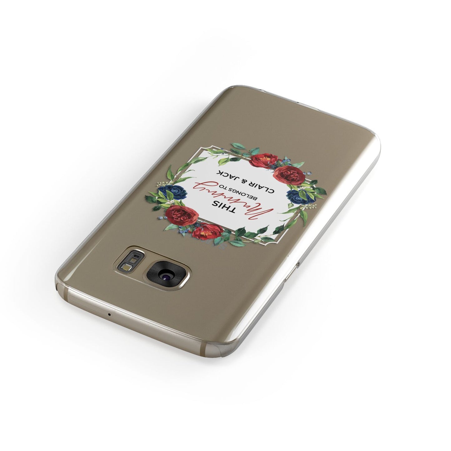 Mothers Day Flower Plaque Samsung Galaxy Case Front Close Up