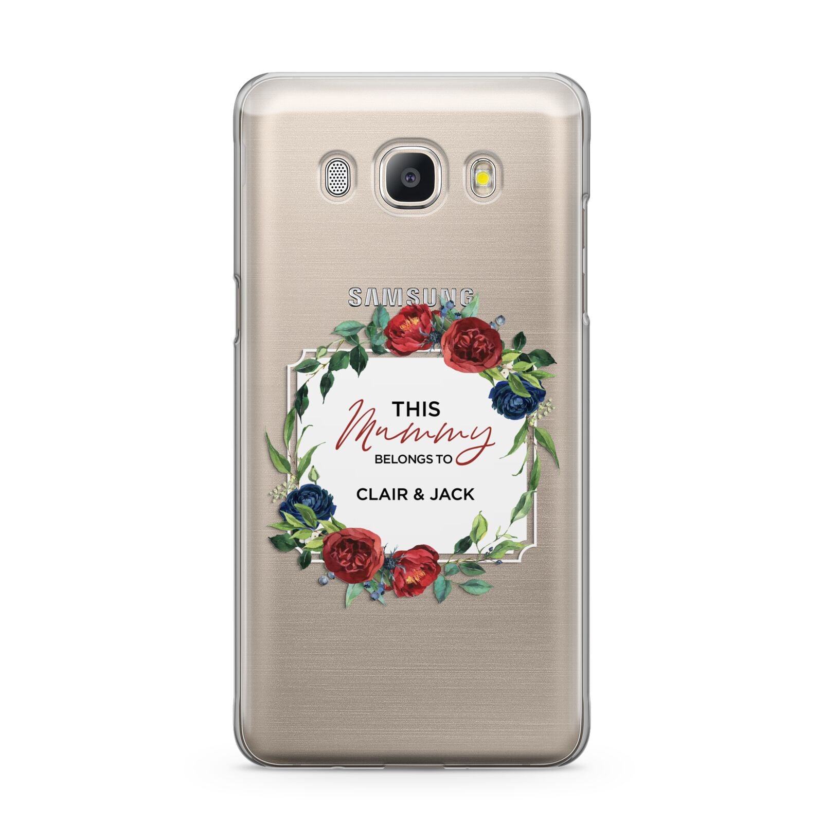 Mothers Day Flower Plaque Samsung Galaxy J5 2016 Case