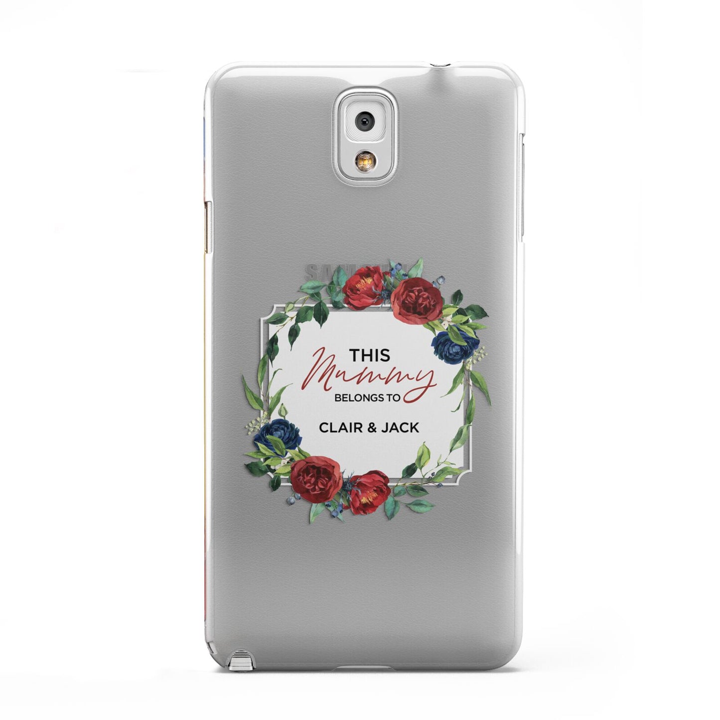 Mothers Day Flower Plaque Samsung Galaxy Note 3 Case