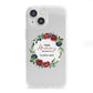 Mothers Day Flower Plaque iPhone 13 Mini Clear Bumper Case