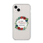 Mothers Day Flower Plaque iPhone 14 Plus Clear Tough Case Starlight