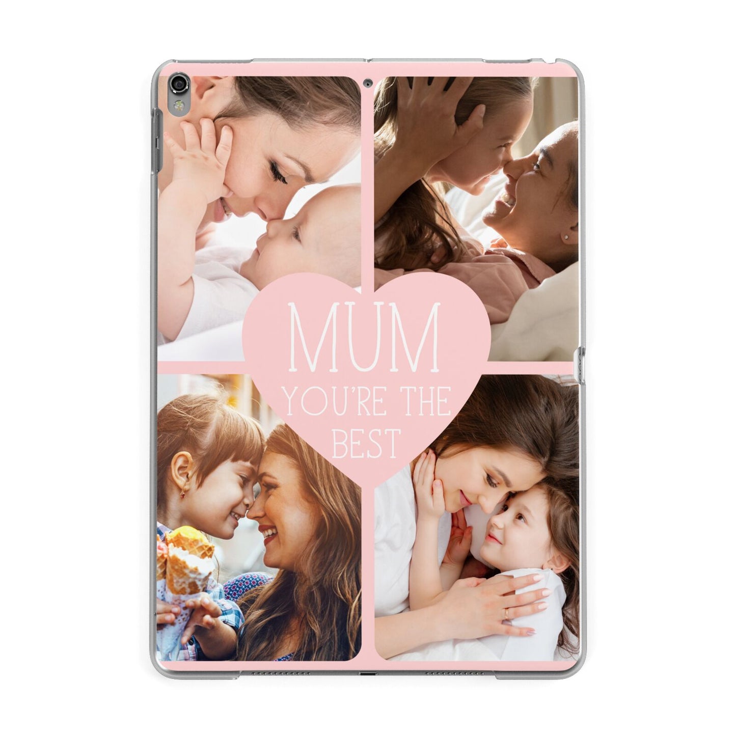 Mothers Day Four Photo Upload Apple iPad Grey Case