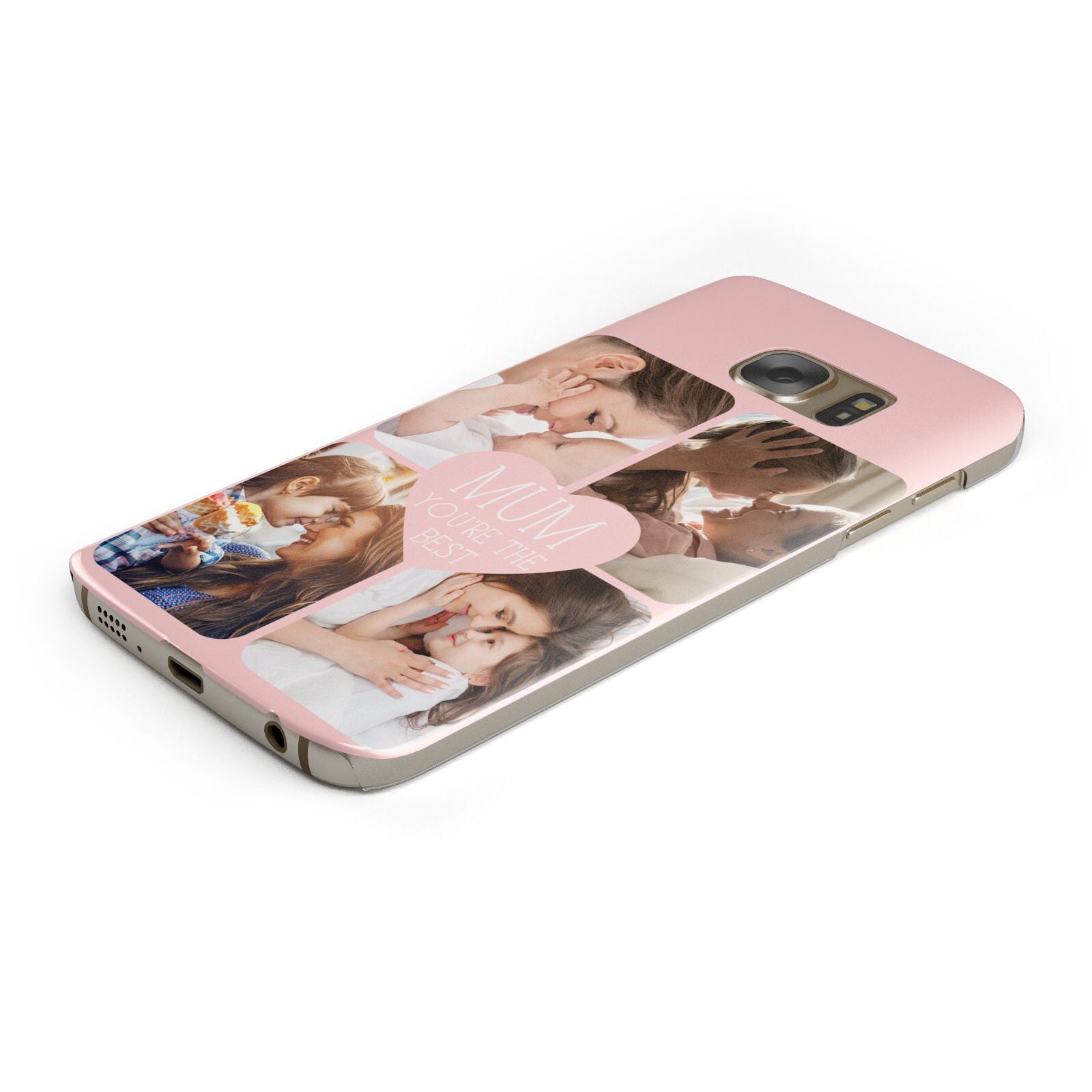 Mothers Day Four Photo Upload Protective Samsung Galaxy Case Angled Image