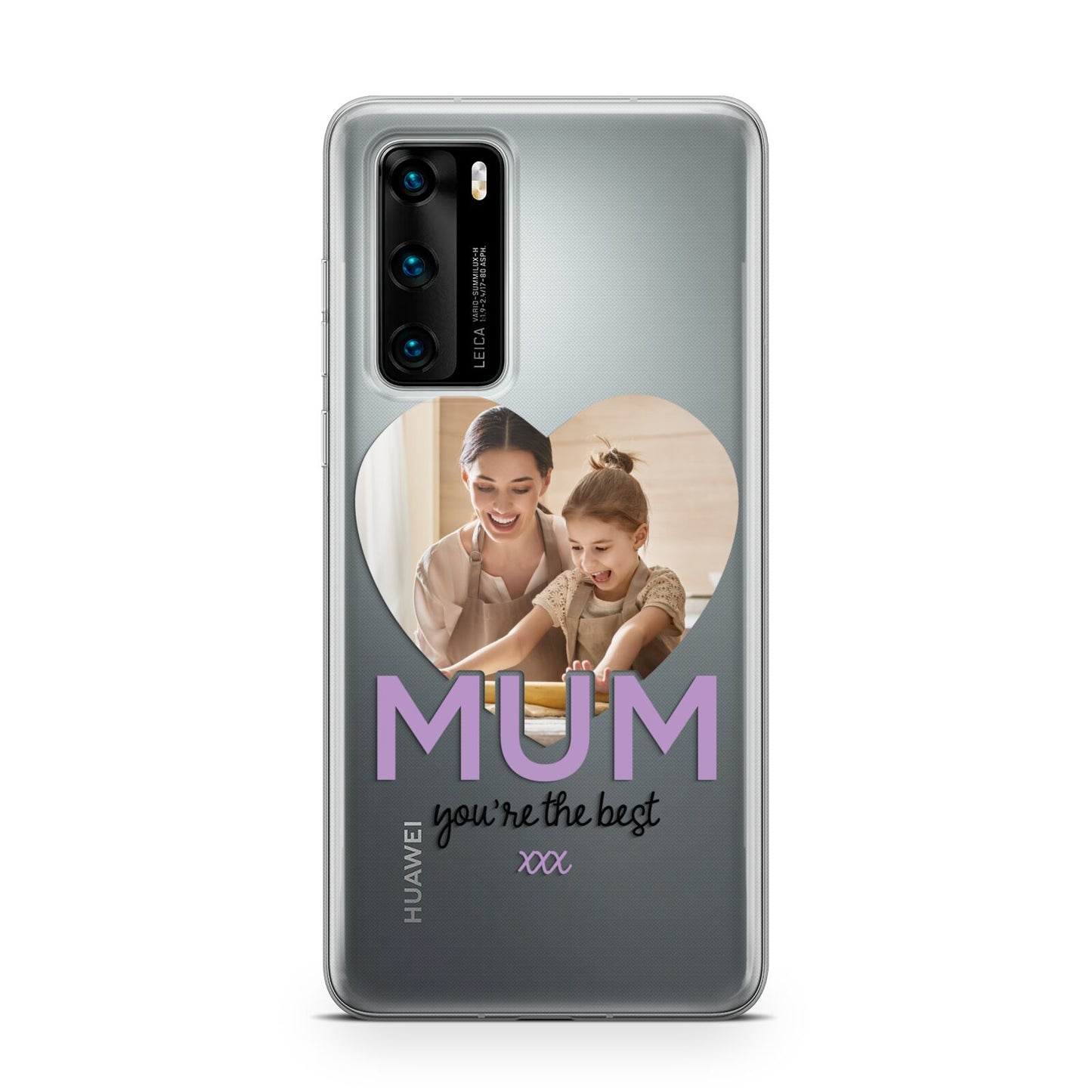 Mothers Day Heart Photo Huawei P40 Phone Case