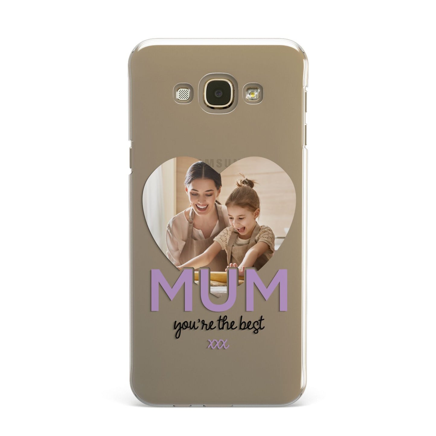 Mothers Day Heart Photo Samsung Galaxy A8 Case