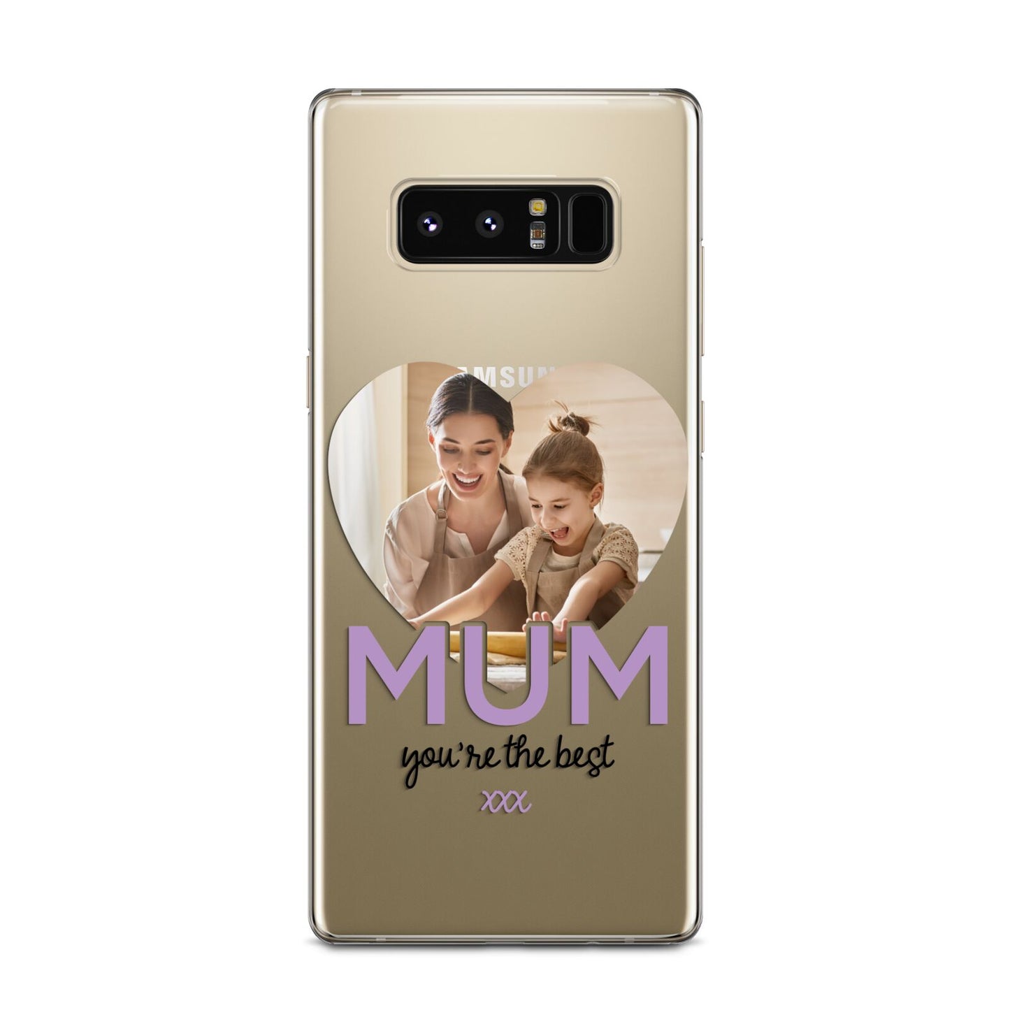 Mothers Day Heart Photo Samsung Galaxy Note 8 Case