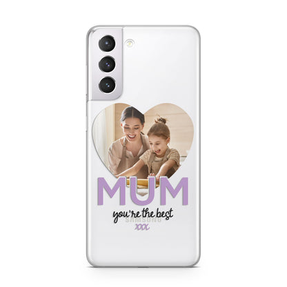 Mothers Day Heart Photo Samsung S21 Case