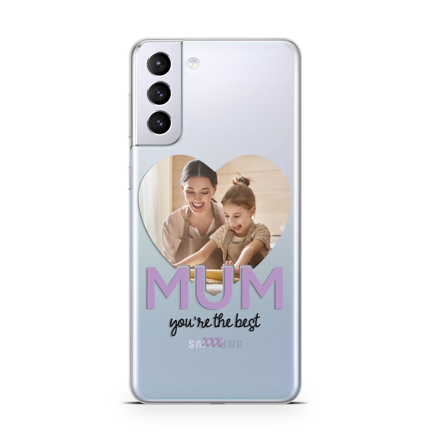 Mothers Day Heart Photo Samsung S21 Plus Case