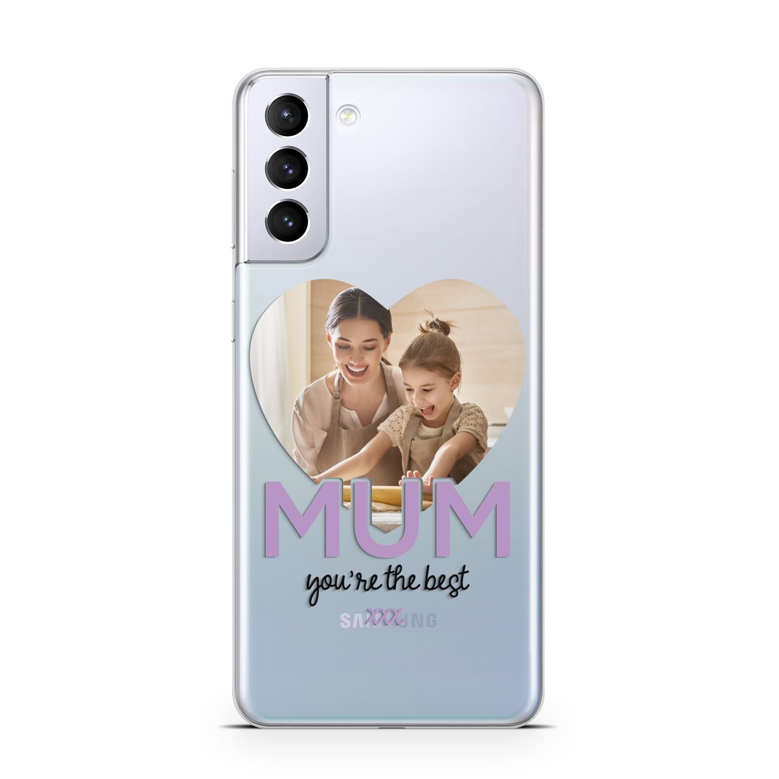 Mothers Day Heart Photo Samsung S21 Plus Phone Case