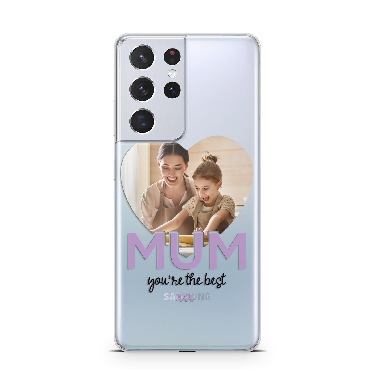 Mothers Day Heart Photo Samsung S21 Ultra Case