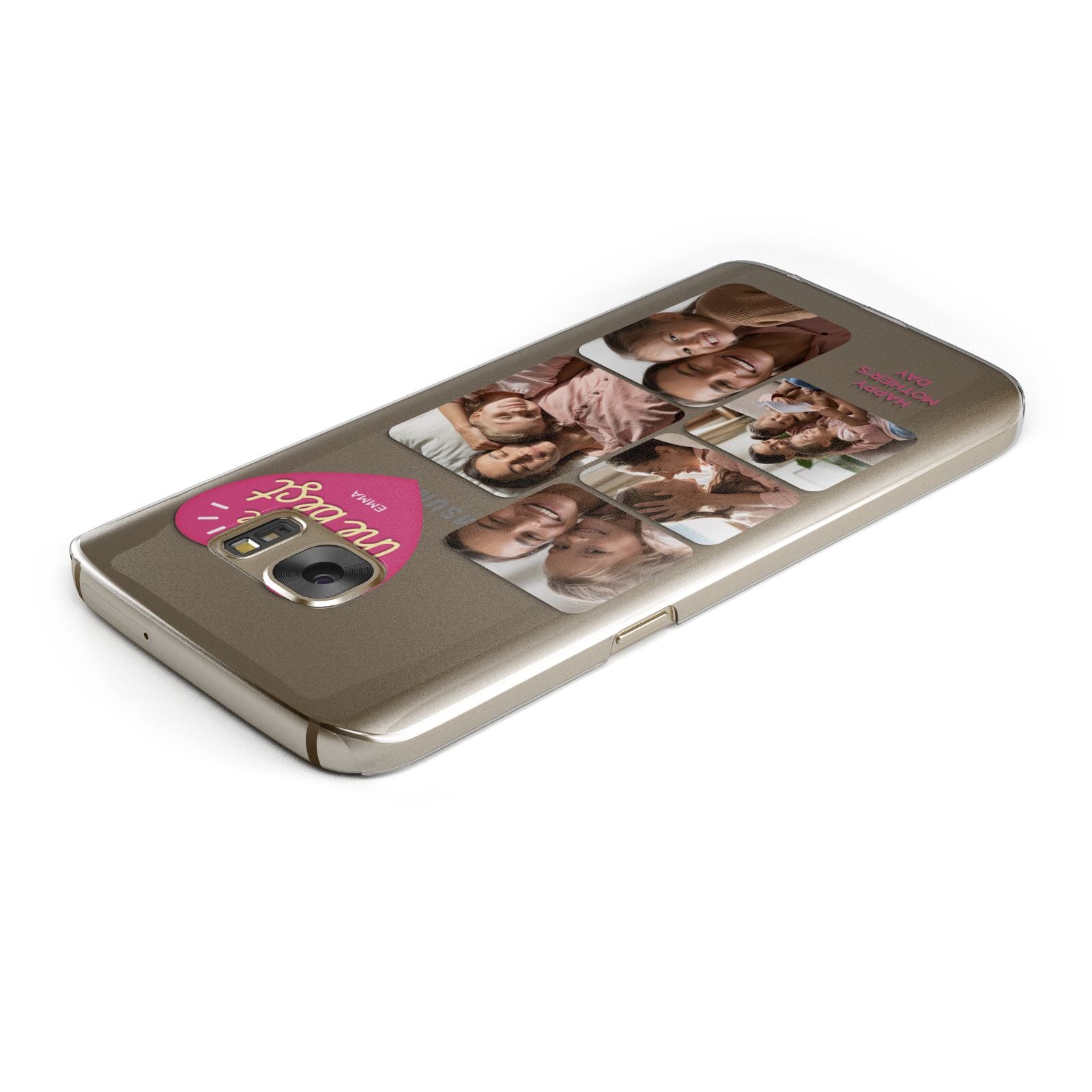 Mothers Day Multi Photo Strip Samsung Galaxy Case Top Cutout