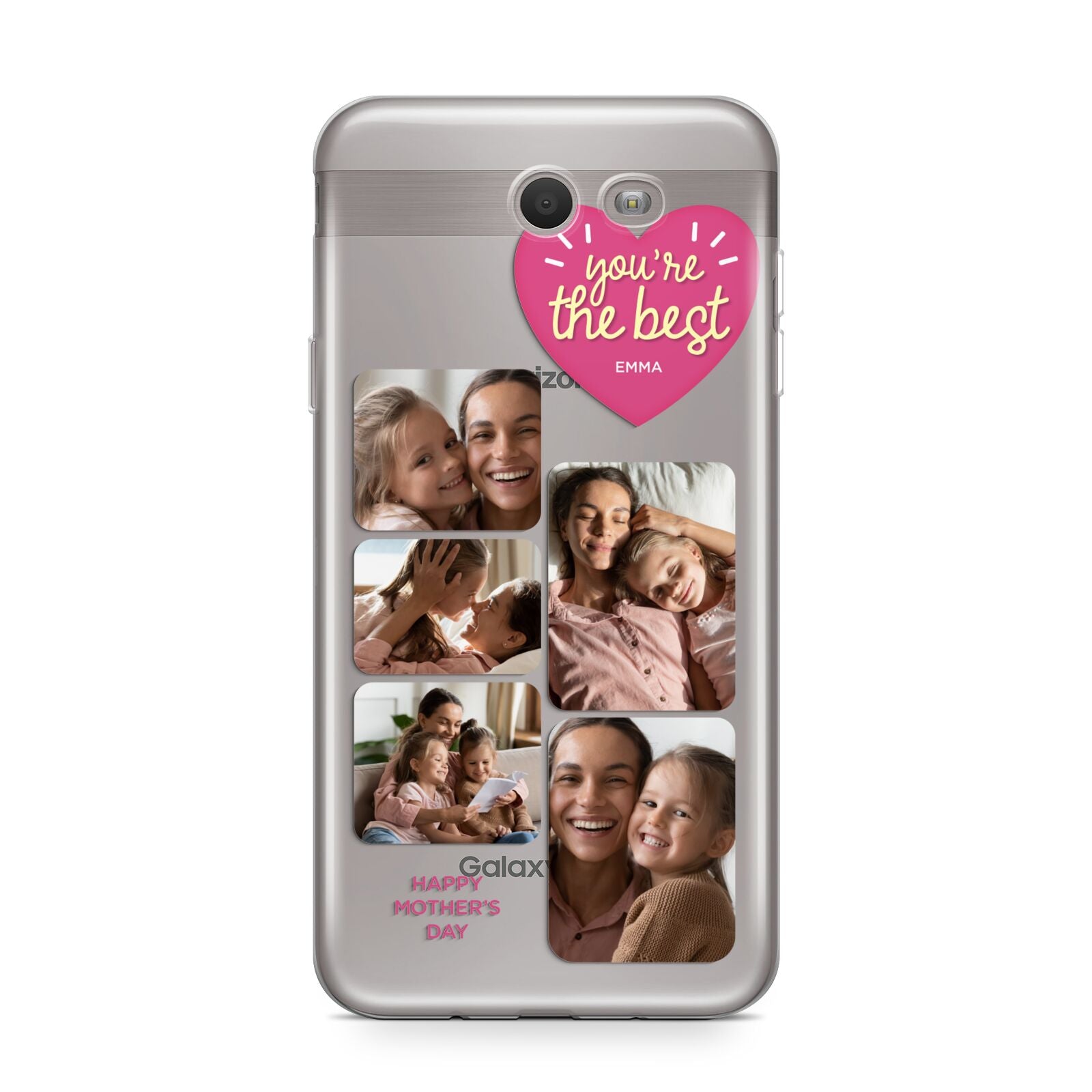 Mothers Day Multi Photo Strip Samsung Galaxy J7 2017 Case