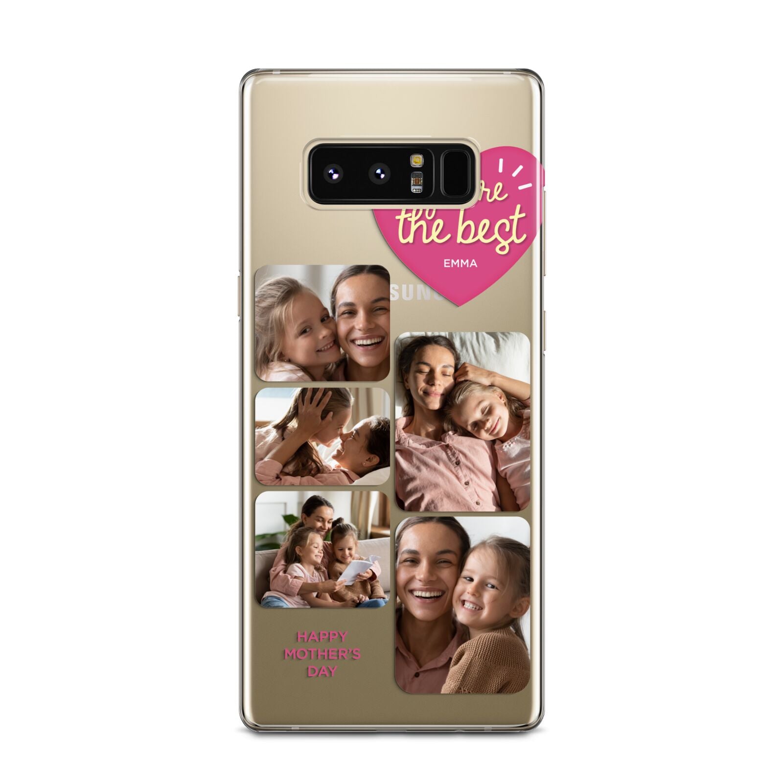 Mothers Day Multi Photo Strip Samsung Galaxy Note 8 Case